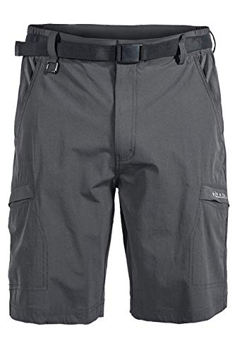 Mr.Stream Outdoor Herren Jogging Hose Quickdry viele Tasche Sports Wandern Stretch Shorts Small Dark Gray