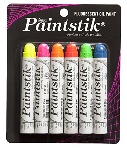 Jack Richeson Fluoreszierendes Paintstiks Set von 6 Shiva Serie