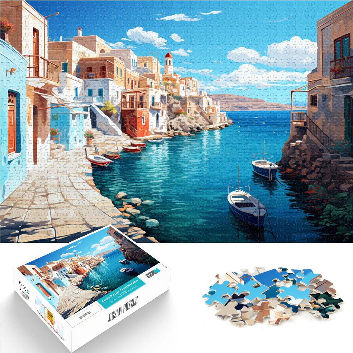 Puzzles Lernspiele Farbe Muro Strand Spanien Puzzles 1000 Teile Holzpuzzle Weihnachtswunschliste mit Weihnachtsmann 1000 Teile (50x75cm)