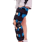 Aufklappbare Kniestütze mit seitlichen Stabilisatoren, verstellbare Knie-Wegfahrsperre, stabilisierende, arretierbare Kniestütze, Unterstützung for die Genesung nach OP, Arthritis-Meniskusriss, Kniesc