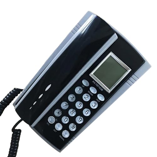 KX~071 Festnetztelefon für den Schreibtisch, Festnetztelefon, große Tasten, LED-Anruferanzeige, Wahlwiederholungen