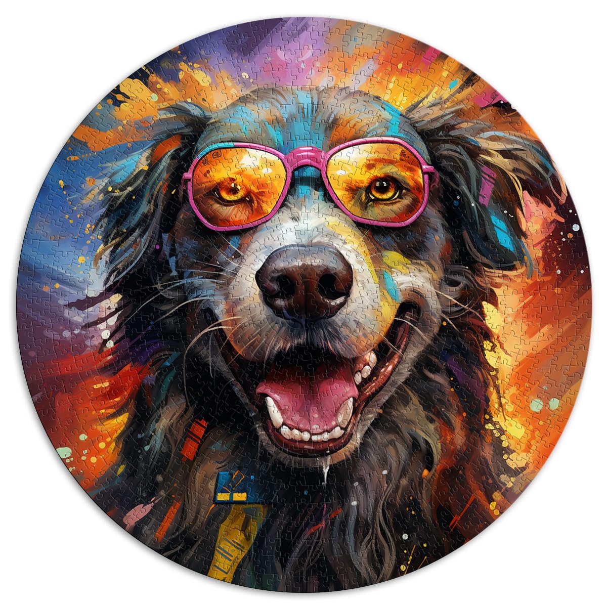 Puzzle, Lernspiele, Hund, für Erwachsene, 1000 Teile, Puzzle-Geschenke, 67,5 x 67,5 cm, Lernspiele, Heimdekorations-Puzzle. Unmögliches Puzzle