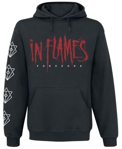 In Flames Foregone Cover Männer Kapuzenpullover schwarz L