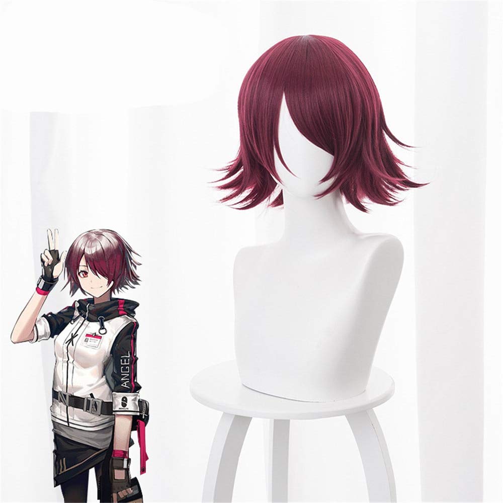 LINLINCD anime cosplay perücke Cosplay Perücke Spiel Arknights Cosplay Perücken Engel Hitzebeständige Synthetische Perücke Haar Halloween Karneval Party Anime Cosplay Perücke