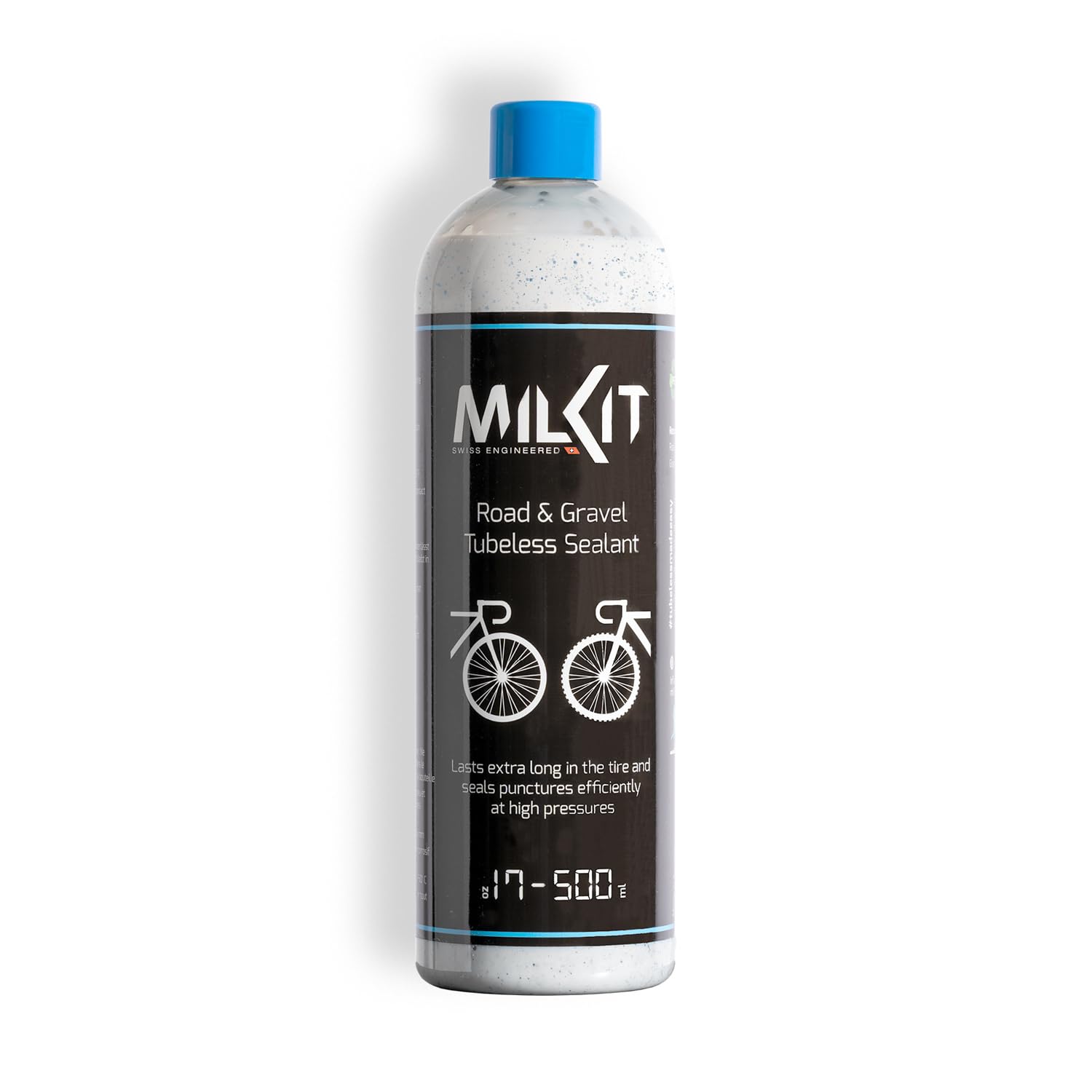 milKit Tubeless Dichtmilch für Rennrad & Gravel, in 500 ml Flasche - Fahrrad Reifendichtmittel - Dichtmilch Tubeless Milch Fahrradreifen Dichtmittel