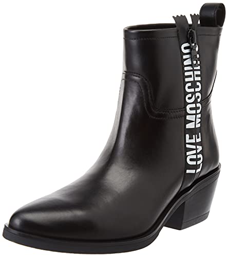 Love Moschino Damen Stivaletti da Donna, Pre Collezione Autunno Inverno 2021 Stiefelette, Schwarz, 38 EU