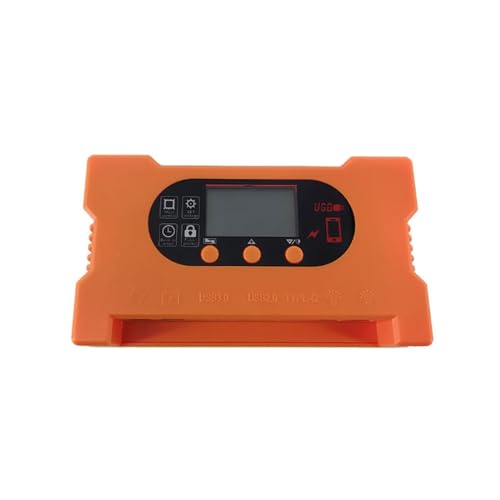 Solarregler, Solarregler mit Schnellladung, Dual-USB-Typ-C-DC-Schnellladung, batterieloser Direktantriebsregler 10 A-100 A, 80 A, 50 A(80A)