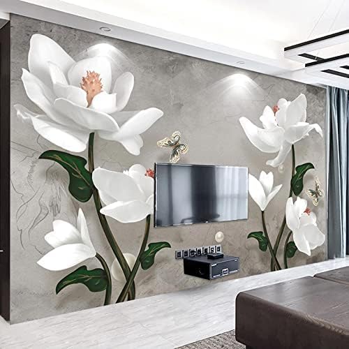 XLMING Floral Art Tv Hintergrund 3D Tapete Home Dekoration Wohnzimmer Sofa Schlafzimmer Tv Hintergrund Wand-300cm×210cm