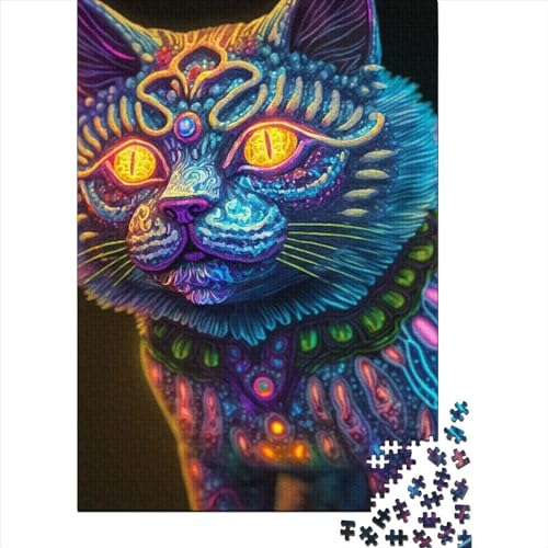 Katzen-Puzzle, 1000 Teile, Puzzle für Erwachsene und Teenager, Puzzle für Erwachsene und Teenager, lustige Familienpuzzles für Erwachsene, 75 x 50 cm