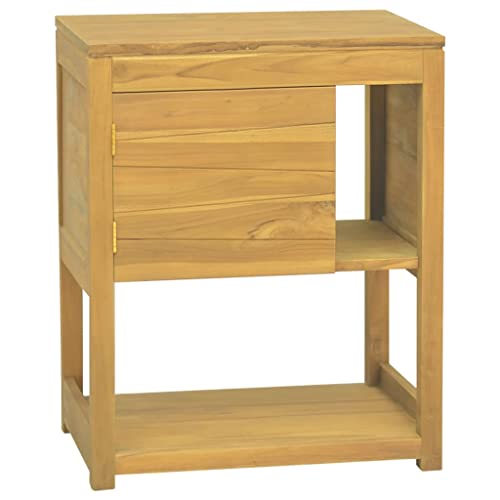 KLYEON Badschrank 60x40x75 cm Massivholz Teak, Aufbewahrungsschränke & Schließfächer