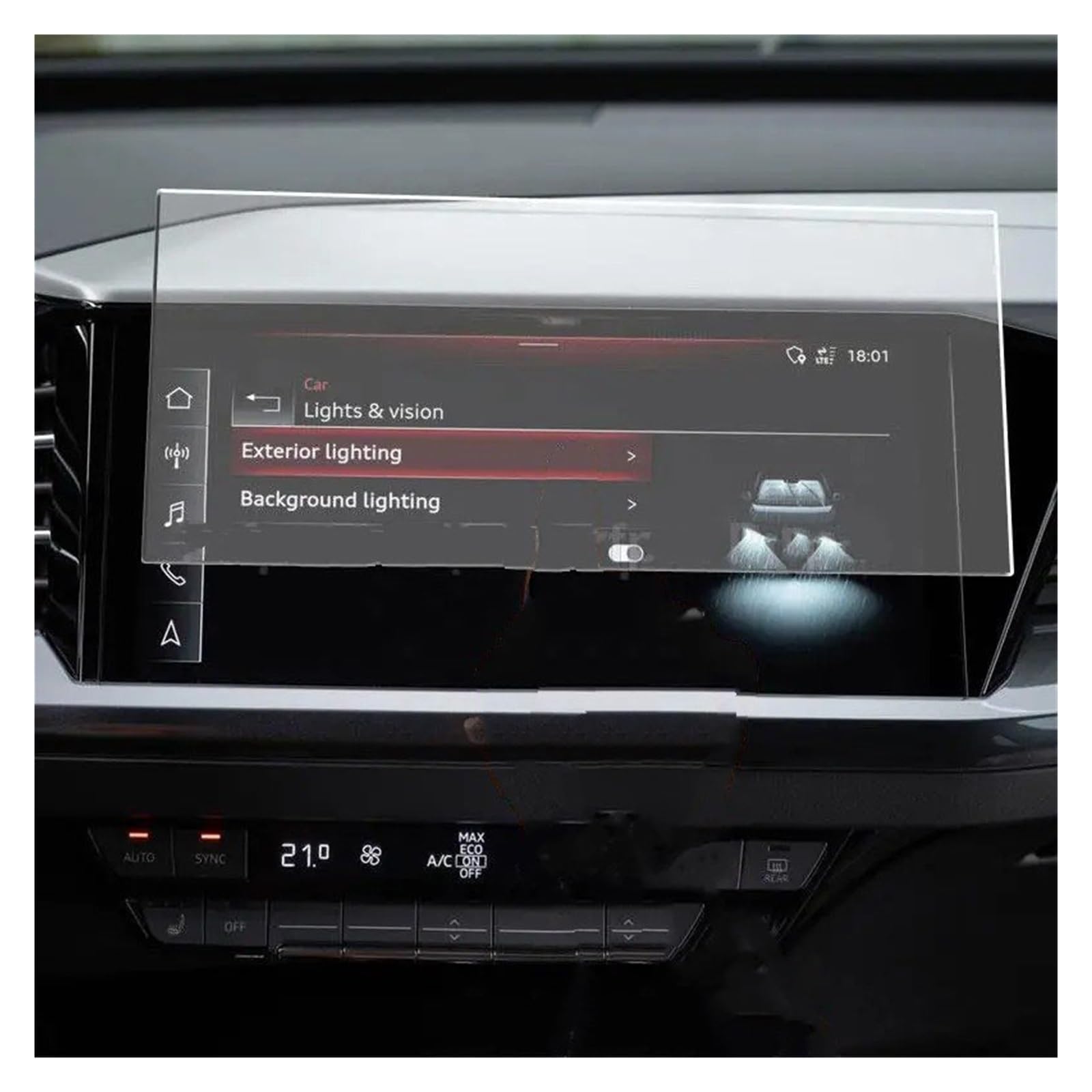 Für Q4 Für E-tron 2022 Autoradio GPS-Navigation Displayschutzfolie Autoinnenraum Displayschutzfolie Aus Gehärtetem Glas Navigation Schutzfolie Navigations-Displayschutz(GPS)