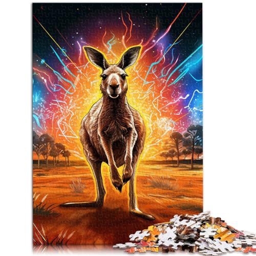 Puzzle für Tierkängurus, 1000 Teile, Puzzle für Erwachsene, Geschenke, Holzpuzzle zum Stressabbau, schwierige Herausforderung, 1000 Teile (50 x 75 cm)