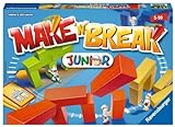 Ravensburger 22009 - Make 'n' Break Junior - Gesellschaftsspiel für die ganze Familie mit Bausteinen, Junior Version, Spiel für Erwachsene und Kinder ab 5 Jahren, für 2-5 Spieler