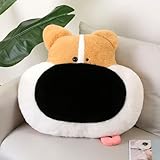 tYuNBd Niedliche große Nase Hund Plüsch Cuing Kissen Spielzeug weicher Plüsch Cartoon Husky Sofa Kissen Kissen Zimmer Dekoration für Kinder 40CM 3