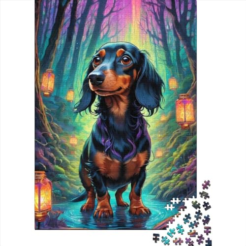 1000 große Teile Puzzle für Erwachsene Tier Fantasy Hund für Erwachsene Puzzles 1000 Teile Puzzles Holzpuzzle für Erwachsene Teenager (Size : 75x50cm)