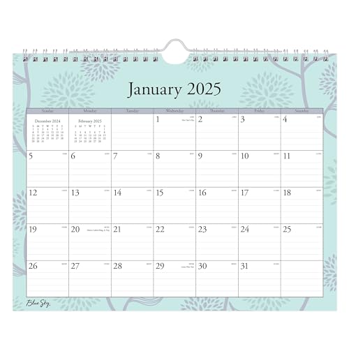 Blue Sky Monats-Wandkalender 2025, 28 x 21 cm, Rue Du Flore, Januar 2025 bis Dezember 2025