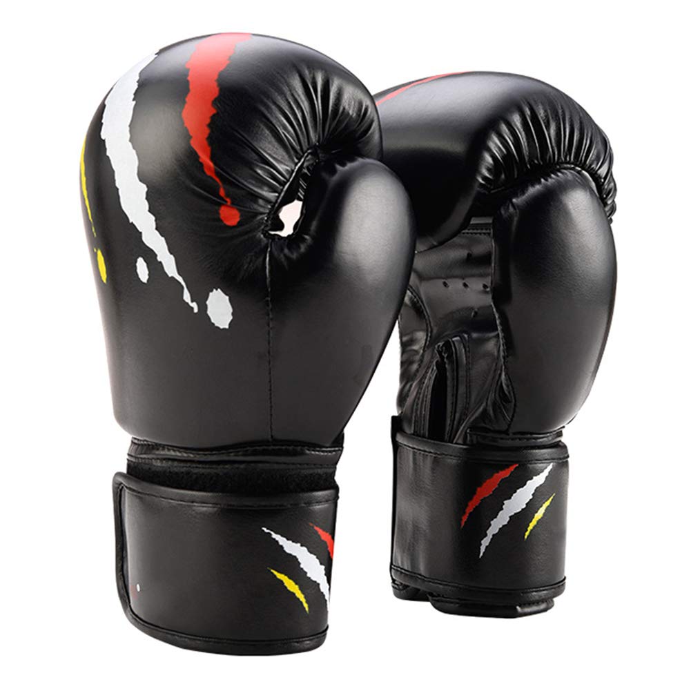 Boxhandschuhe Männer Boxhandschuhe Kickboxhandschuhe Sparringhandschuhe Boxhandschuhe für Kampfkünste Junior Boxhandschuhe Schlaghandschuhe Black,Adult