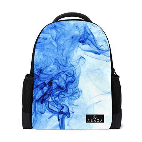 My Daily Abstract Blue Smoke Tinte Rucksack 35,6 cm Laptop Daypack Schultasche für Reisen College Schule