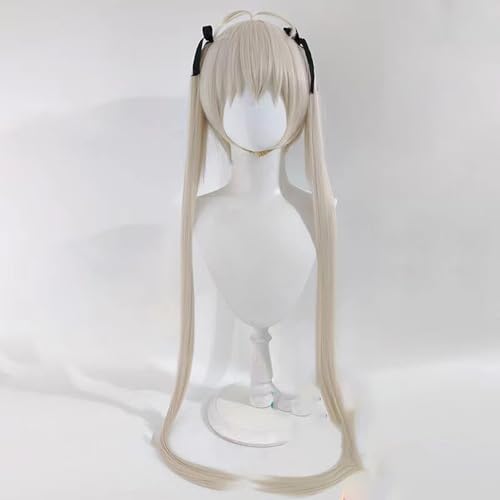 WCCNKK Anime Cosplay Perücke, Kasugano Sora Perücke, Aschblondes 85 cm Langes Haar, Mit Perückenkappe, Für Party Alltag Halloween Perücke, Anime-Geschenke, Dekorative Accessoires