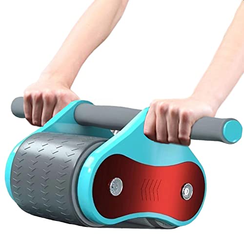 Bauchmuskel-Roller, Fitness-Roller, automatischer Heimtrainingsroller, Bauchmuskeltrainer, automatischer Rückprall-Roller mit Kniepolster, Heim-Fitnessstudio, Rumpfkrafttraining,