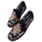 Alte Peking bestickte Schuhe Unisex Kung Fu Tai Chi Schuhe Gummisohle Martial Art Sportschuhe