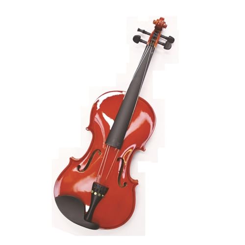 Geige Glänzende Violine, rot, volle Größe, Einstieg für Anfänger, 1/8 1/2 (Color : 1/2)