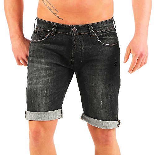 Miracle of Denim M.O.D Herren Thomas Bermuda Shorts, Schwarz (Alabama Black 1987), W31