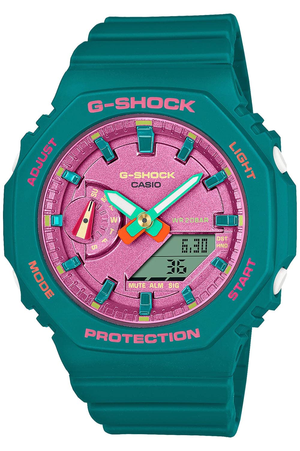 Casio GMA-S2100BS-3AJF [G-Shock Digital/Analog Kombinationsmodell] Uhr Japan Import Mai 2023 Modell, Mehrfarbig, Digital