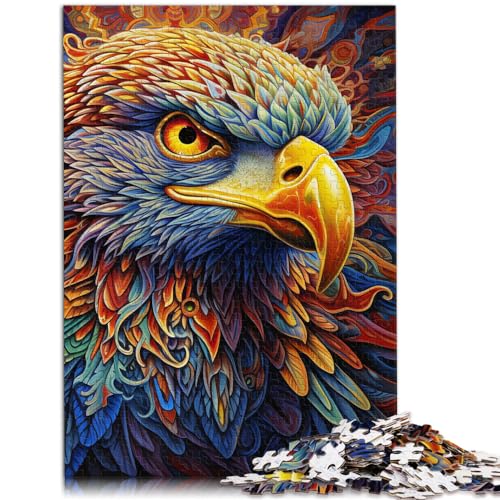 Puzzles für Bunter Adler, 1000 Puzzles für Erwachsene, 1000 Teile, Holzpuzzle, Spielspielzeug für Familienpuzzle, Geschenkangebot als Geschenk für die ganze Familie (50 x 75 cm)