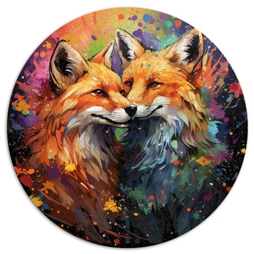 Puzzlespiel „Verliebter Fuchs“, 1000 Teile, für Erwachsene und Kinder, 67,5 x 67,5 cm, Lernpuzzle, Stressabbau, Urlaub zu Hause, Zeit totschlagen