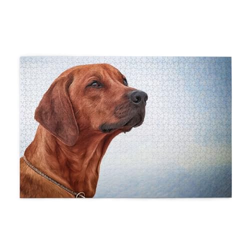 Hund Rhodesian Ridgeback, Puzzles 1000 Teile Holzpuzzle Spielzeug Familienspiel Wanddekoration