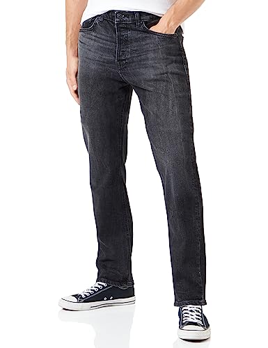 LTB Jeans Herren Jeans Vernon - Jeans Herren Locker aus Baumwollmischung Gerade Denim Dunkel mit Knopfleiste Mittlere Taille - Grau