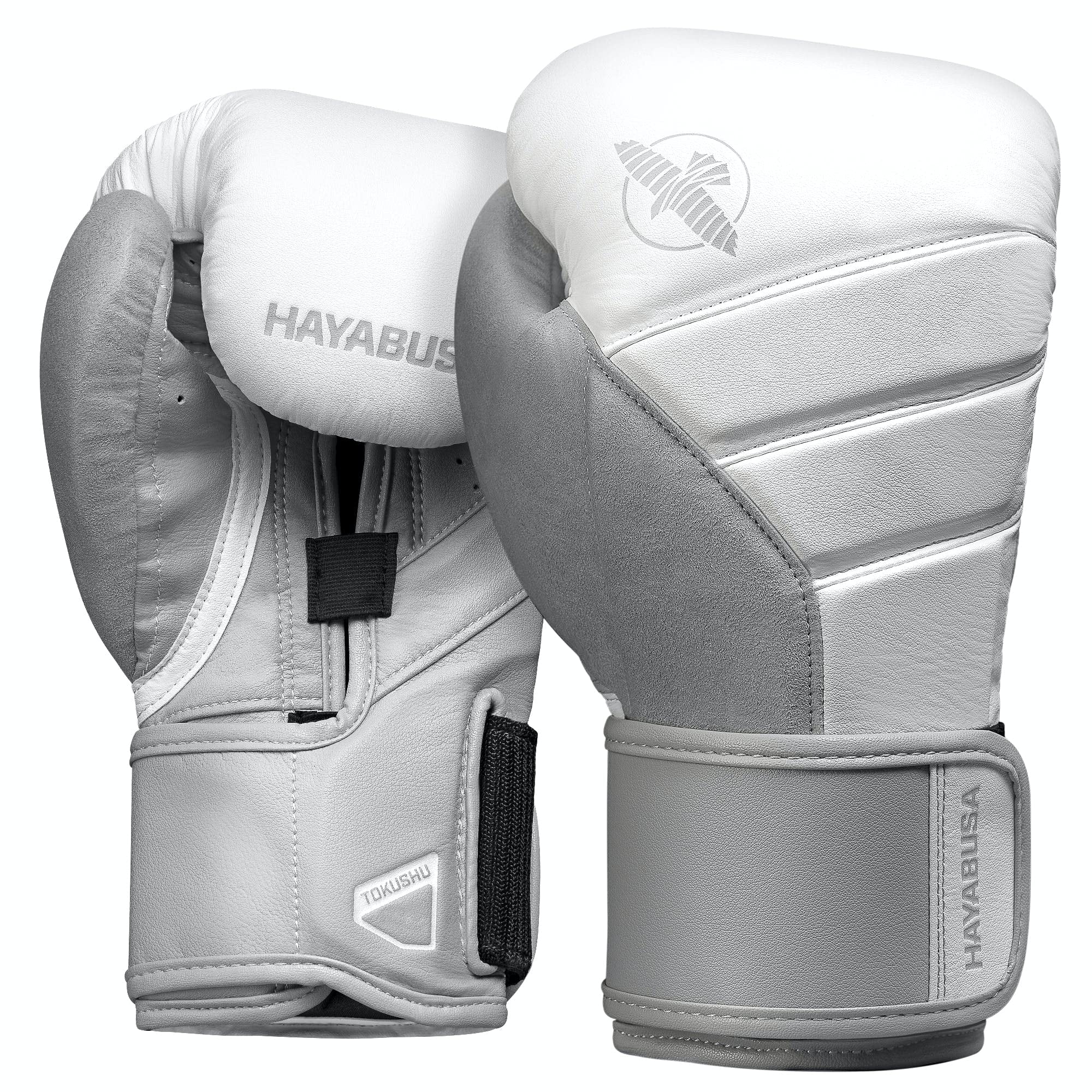 Hayabusa T3 Boxhandschuhe Boxhandschuhe Damen Herren - Weiß/Grau, 12oz