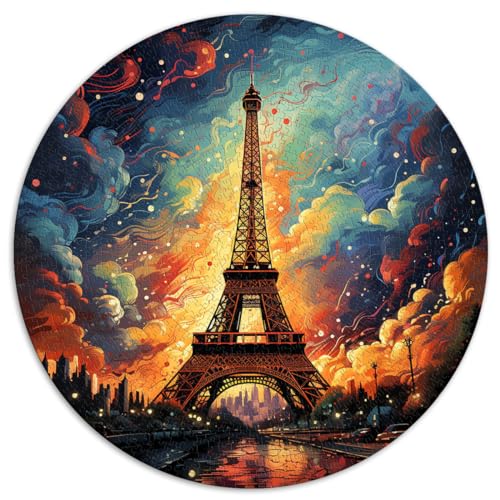 Puzzle für Eiffelturm nach Regen, 1000 Teile, Puzzle für Erwachsene, 26,5 x 26,5 Zoll, Puzzle – anspruchsvolles Spiel, tolles Geschenk für