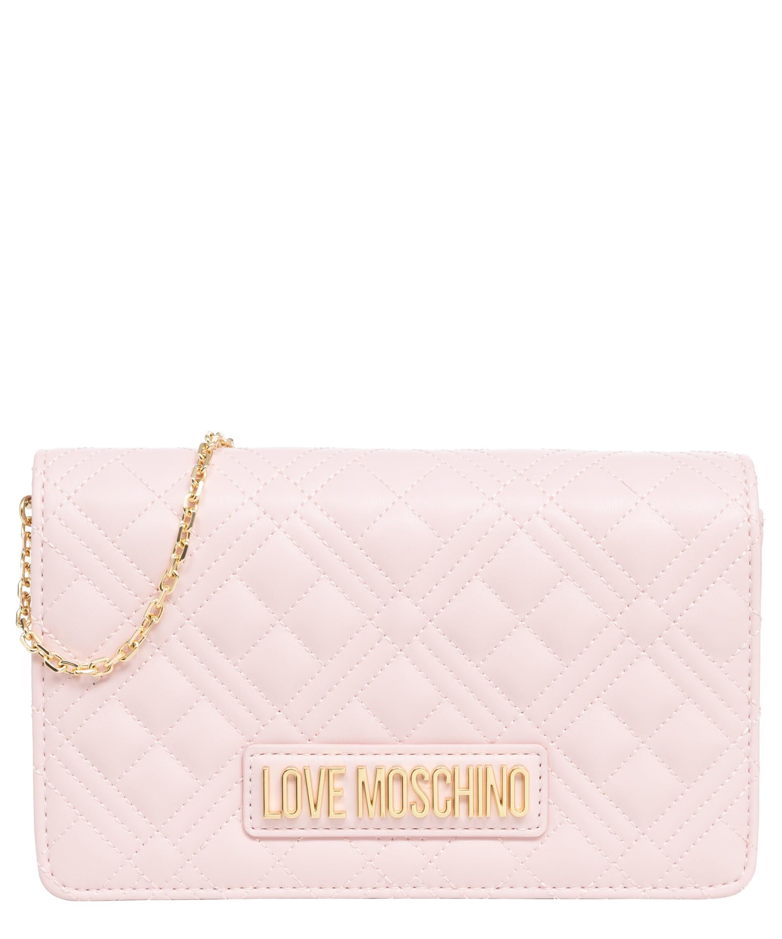 Love Moschino damen lettering logo Umhangetasche cipria