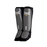 Everlast Unisex - Erwachsene Sport Boxen Schienbeinschutz Martial Mixed Arts Shinguard, Schwarz, L/XL