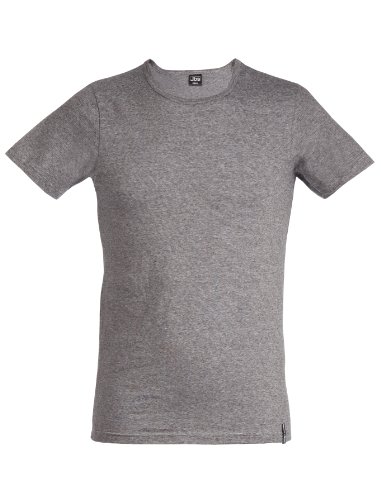 jbs Herren T-Shirt Rundhals Dess. 150 Black Label, Grau, L