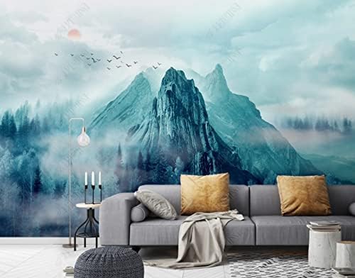 Berg Yunhai 3D Tapeten Wanddekoration Fototapete Sofas Wohnzimmer Wandbild Schlafzimmer-400cm×280cm