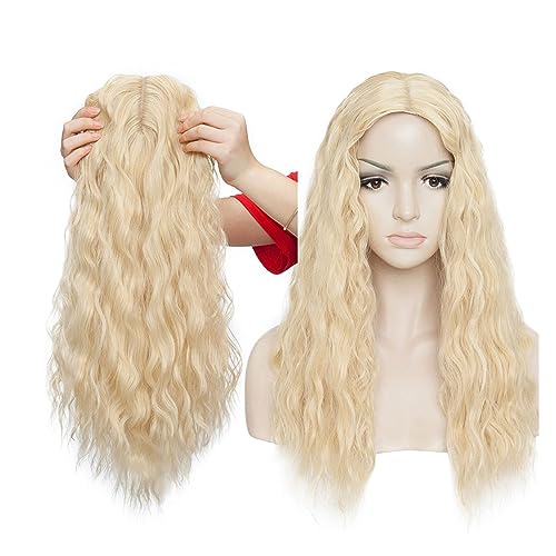 Clip-in-Haarverlängerungen 20-Zoll-Haarverlängerungen, synthetisches Wasserwellen-Clip-in-Haarteil, Clip-in-einteiliges Haar, schwarz-braunes Haarteil for Frauen Clip-in-Haarverlängerungen aus Echthaa