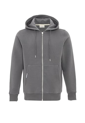 Cipo & Baxx Herren Sweatjacke Sweatshirt Basic Kapuzenpullover Reißverschluss Sweat CL556 Anthracite M