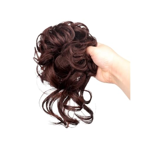 Haarteile Haarknoten Synthetischer, lockiger Damen-Donut-Chignon mit Gummiband, Haargummis, unordentlicher Haarknoten, Hochsteckfrisur, Haarteile, Verlängerungen for Frauen Brötchen Haare(AM41-02)