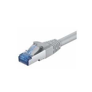 M-CAB - Patch-Kabel - RJ-45 (M) zu RJ-45 (M) - 10 m - Paare in Metallfolie (PiMf) - CAT 6a - halogenfrei, geformt - Grau