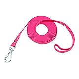 Nimble wasserdichte Hundeleine, langlebig, Trainingsleine, Outdoor, Lange Leine für Training Camping (9.2m, Rosa)