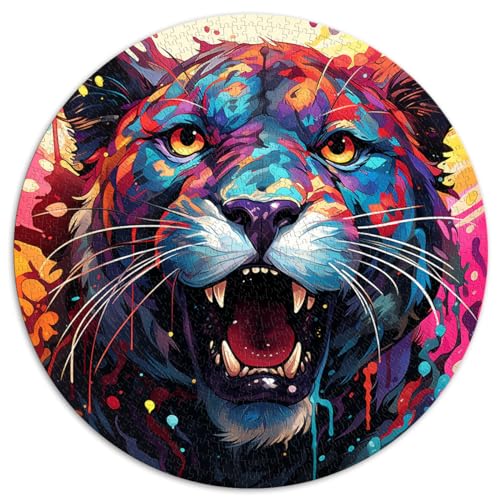 Puzzles Panther Rain bunt für Erwachsene 1000-teiliges Puzzle 67,5 x 67,5 cm Lernspielzeug Interessantes Puzzle zur Stressreduzierung