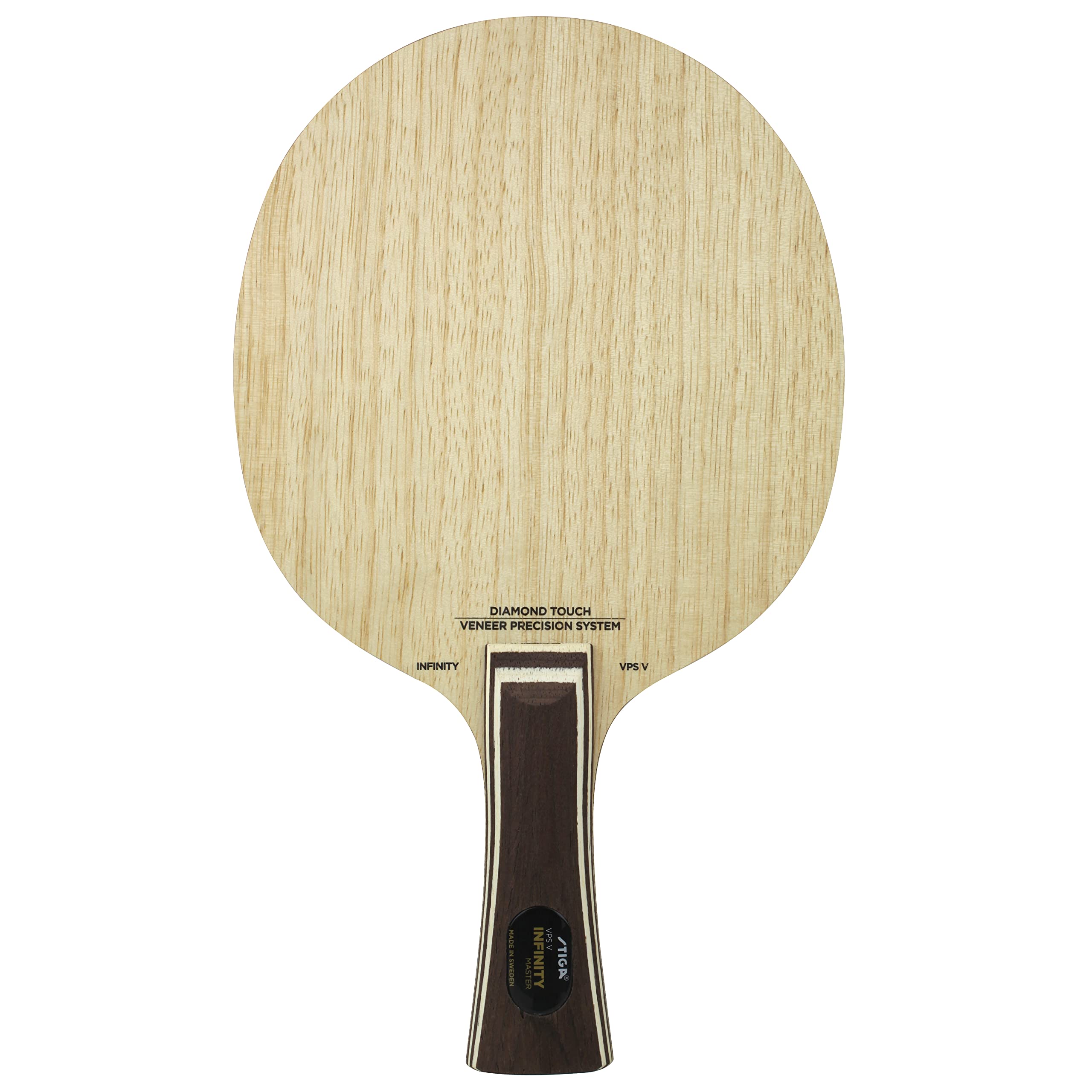 STIGA Table Tennis Blade Infinity VPS V with Diamond Touch Master Grip, Wood, One Size, 1618100535