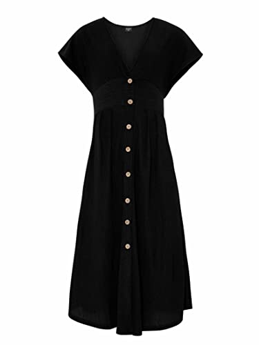 Protest Damen Prtsambu Kleid, True Black, Small