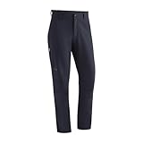 Maier Sports Herrmann, Herren Wanderhose, Wasserabweisende Outdoorhose für Trekking und Hiking, PFC-frei, mSTRETCH pro 2 & Dryprotec, Blau, 48 (W33/L32)