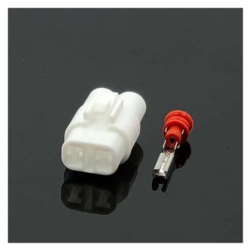 CXVFY 1 Satz 2-poliger MT090-Stecker und -Buchse, weiß, wasserdichter Autostecker / Motorräder, 6180-2181, 6187-2171(Follow me cheaper-01,20 Sets)