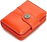 VSULZVNU Damen-Geldbörse, kurze Handbrieftasche, multifunktionaler Kartenhalter, PU-Leder, einfarbig, Münzbörse (Farbe: C, Größe: 12 x 10 cm), B, 12*10cm