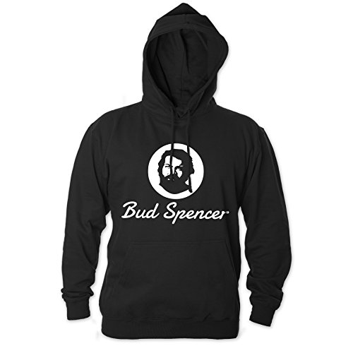 Bud Spencer Herren Official Logo Hoodie (schwarz) (L)